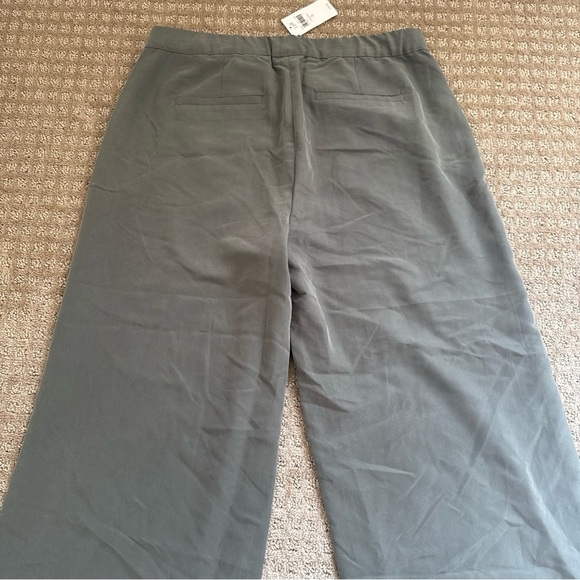 J. Jill Caraway Wide Leg Cropped Pants Size Small Modal Poly Blend Side Zip NWT - Picture 9 of 10